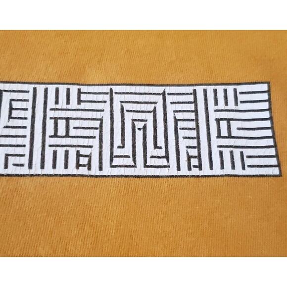 Vintage Supreme Optical Illusion T Shirt Yellow David Lynch - Picture 3 of 6